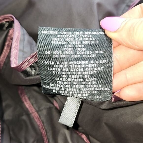 Cole Haan Signature Embellished Hooded Cinched Pocketed Full Zipper Sz M Jacket - Picture 7 of 14